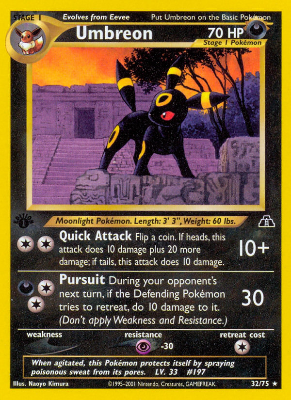 Umbreon (32/75) [Neo Discovery 1st Edition] | Exor Games Truro