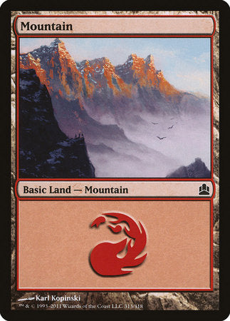 Mountain (313) [Commander 2011] | Exor Games Truro