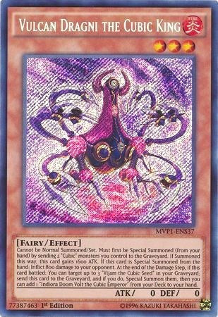 Vulcan Dragni the Cubic King [MVP1-ENS37] Secret Rare | Exor Games Truro