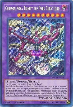 Crimson Nova Trinity the Dark Cubic Lord [MVP1-ENS40] Secret Rare | Exor Games Truro