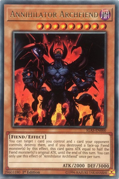 Annihilator Archfiend [IGAS-EN000] Rare | Exor Games Truro