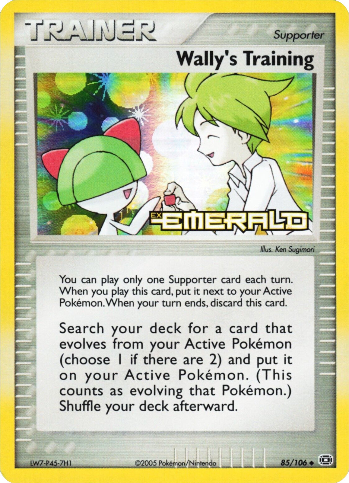 Wally's Training (85/106) (Stamped) [EX: Emerald] | Exor Games Truro