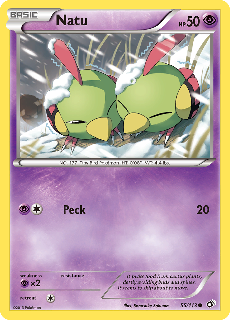 Natu (55/113) [Black & White: Legendary Treasures] | Exor Games Truro