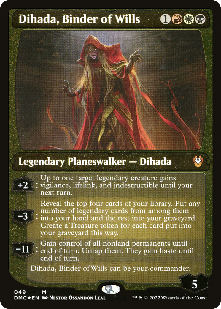 Dihada, Binder of Wills (Showcase Display Commander) [Dominaria United Commander] | Exor Games Truro