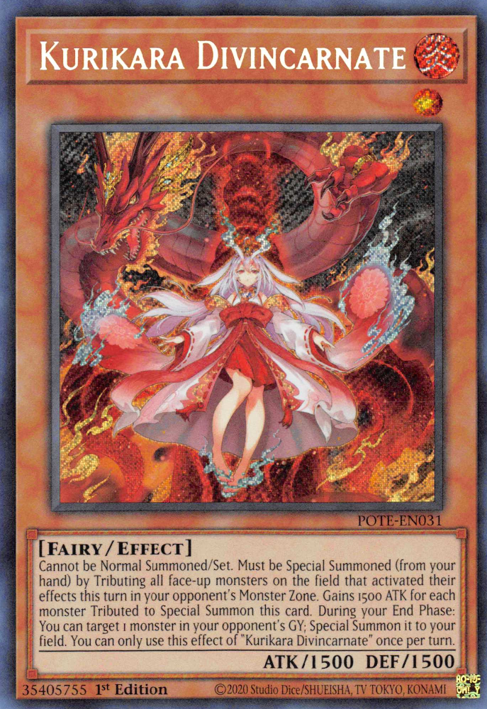 Kurikara Divincarnate [POTE-EN031] Secret Rare | Exor Games Truro