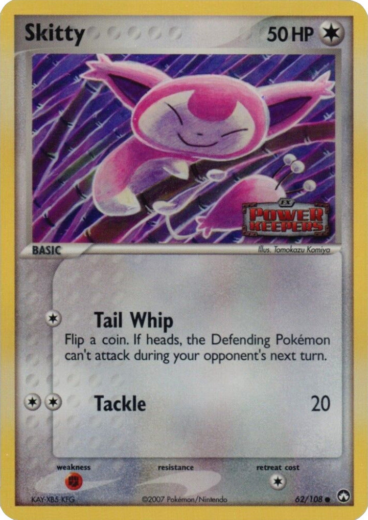 Skitty (62/108) (Stamped) [EX: Power Keepers] | Exor Games Truro