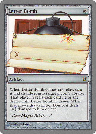 Letter Bomb [Unhinged] | Exor Games Truro