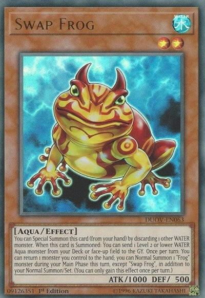 Swap Frog [DUOV-EN063] Ultra Rare | Exor Games Truro