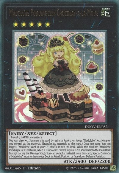 Madolche Puddingcess Chocolat-a-la-Mode [DUOV-EN082] Ultra Rare | Exor Games Truro