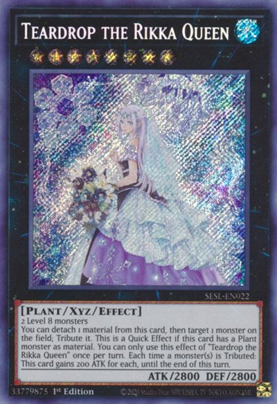 Teardrop the Rikka Queen [SESL-EN022] Secret Rare | Exor Games Truro