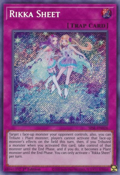 Rikka Sheet [SESL-EN026] Secret Rare | Exor Games Truro