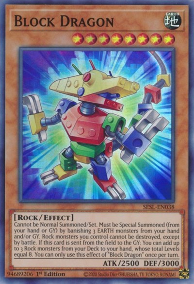 Block Dragon [SESL-EN038] Super Rare | Exor Games Truro