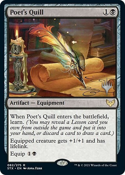 Poet's Quill (Promo Pack) [Strixhaven: School of Mages Promos] | Exor Games Truro