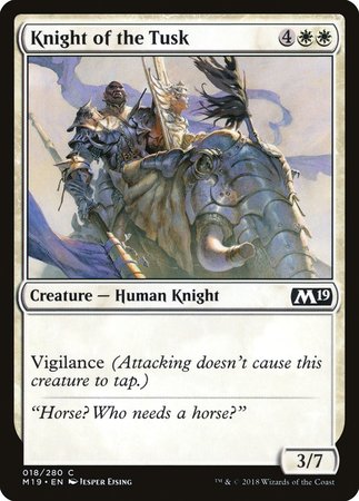 Knight of the Tusk [Core Set 2019] | Exor Games Truro