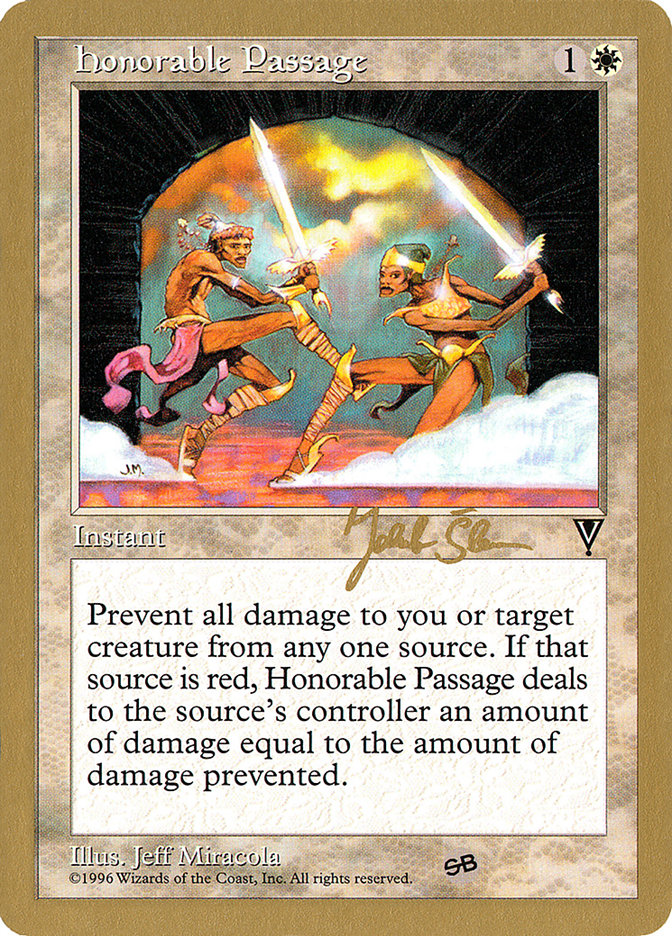 Honorable Passage (Jakub Slemr) (SB) [World Championship Decks 1997] | Exor Games Truro