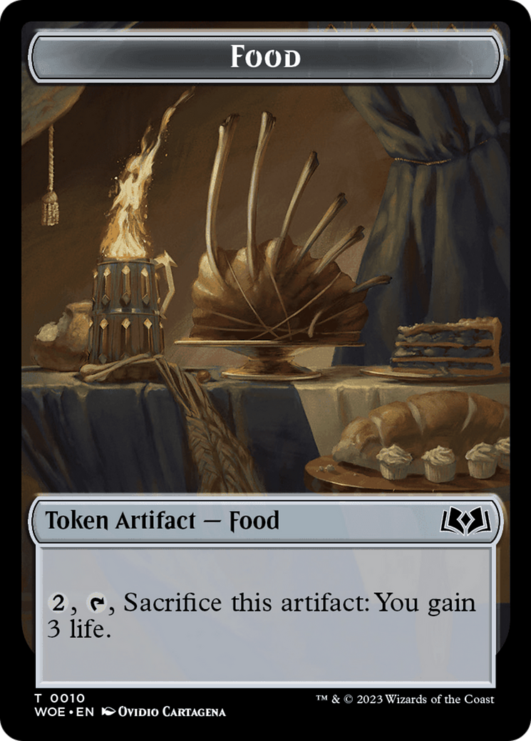 Faerie // Food (0010) Double-Sided Token [Wilds of Eldraine Tokens] | Exor Games Truro