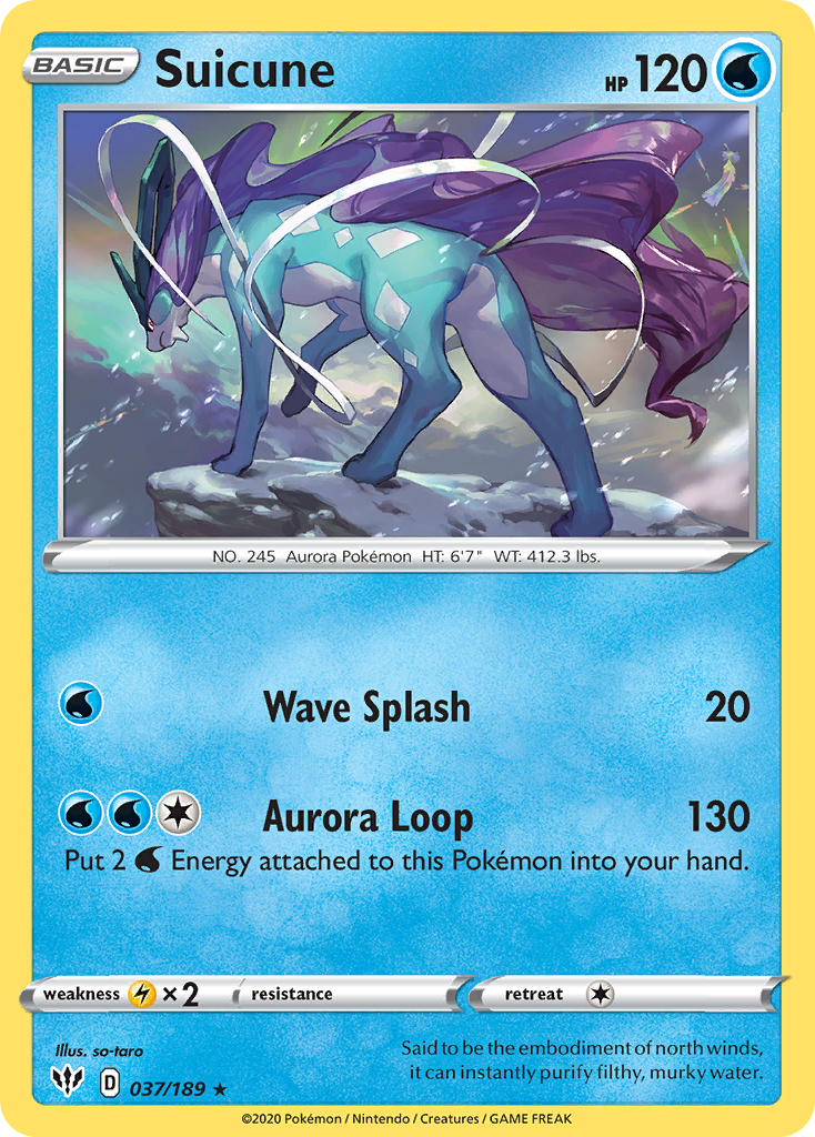 Suicune (037/189) (Theme Deck Exclusive) [Sword & Shield: Darkness Ablaze] | Exor Games Truro