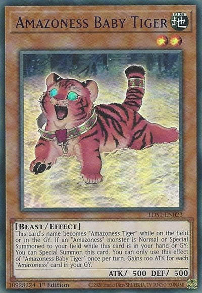 Amazoness Baby Tiger (Purple) [LDS1-EN023] Ultra Rare | Exor Games Truro