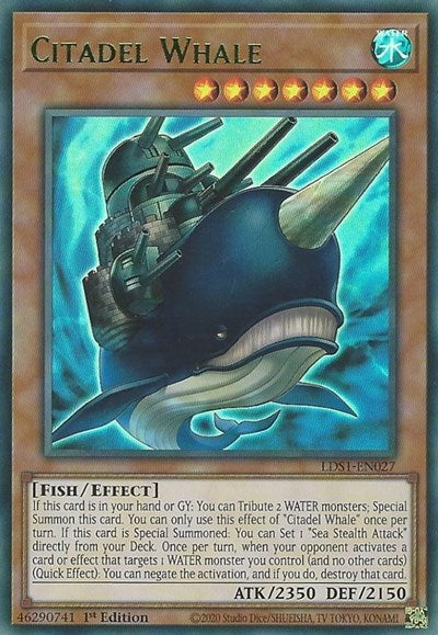 Citadel Whale (Green) [LDS1-EN027] Ultra Rare | Exor Games Truro