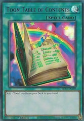 Toon Table of Contents (Purple) [LDS1-EN069] Ultra Rare | Exor Games Truro