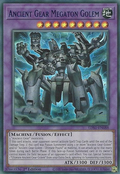 Ancient Gear Megaton Golem (Blue) [LDS1-EN088] Ultra Rare | Exor Games Truro