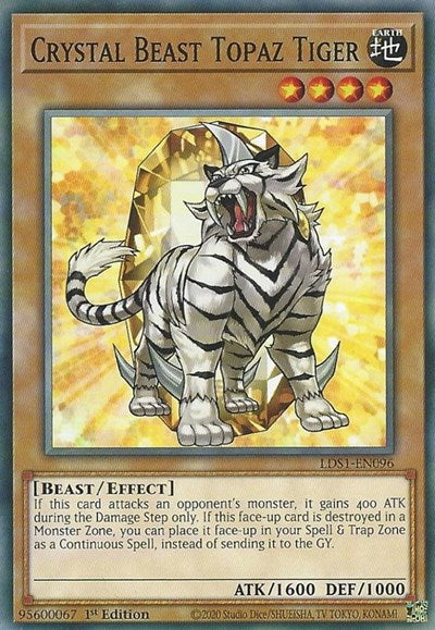 Crystal Beast Topaz Tiger [LDS1-EN096] Common | Exor Games Truro