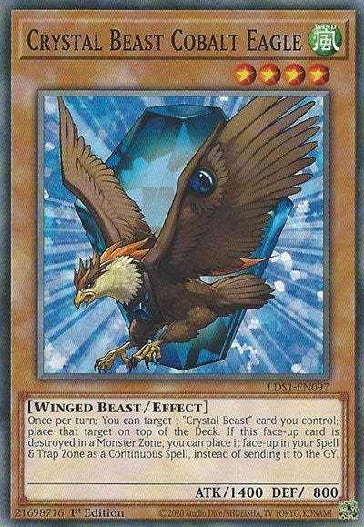 Crystal Beast Cobalt Eagle [LDS1-EN097] Common | Exor Games Truro