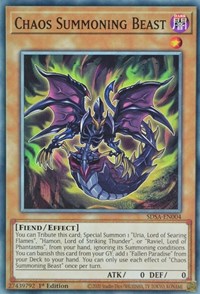 Chaos Summoning Beast [SDSA-EN004] Common | Exor Games Truro