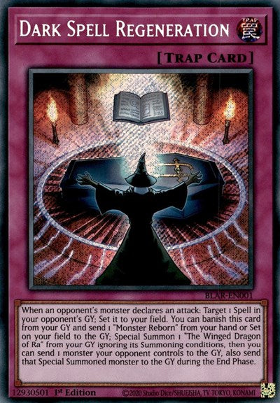 Dark Spell Regeneration [BLAR-EN001] Secret Rare | Exor Games Truro