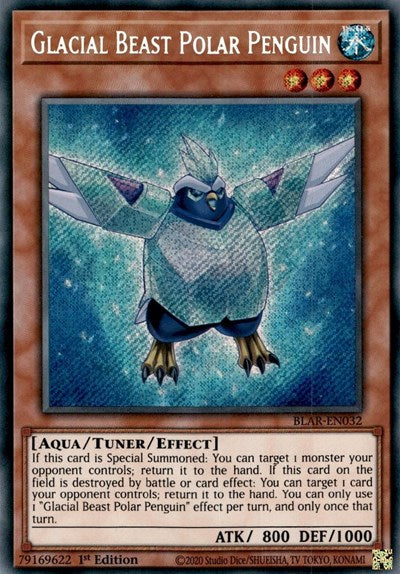 Glacial Beast Polar Penguin [BLAR-EN032] Secret Rare | Exor Games Truro