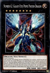 Number 62: Galaxy-Eyes Prime Photon Dragon [LDS2-EN053] Common | Exor Games Truro