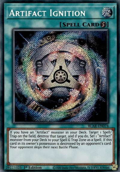 Artifact Ignition [BLAR-EN074] Secret Rare | Exor Games Truro