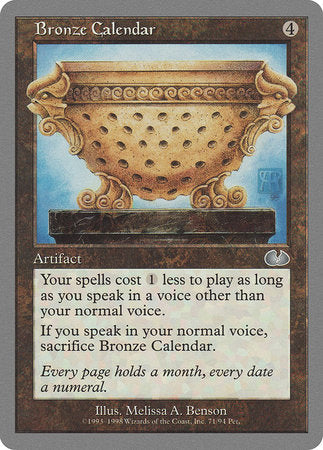 Bronze Calendar [Unglued] | Exor Games Truro