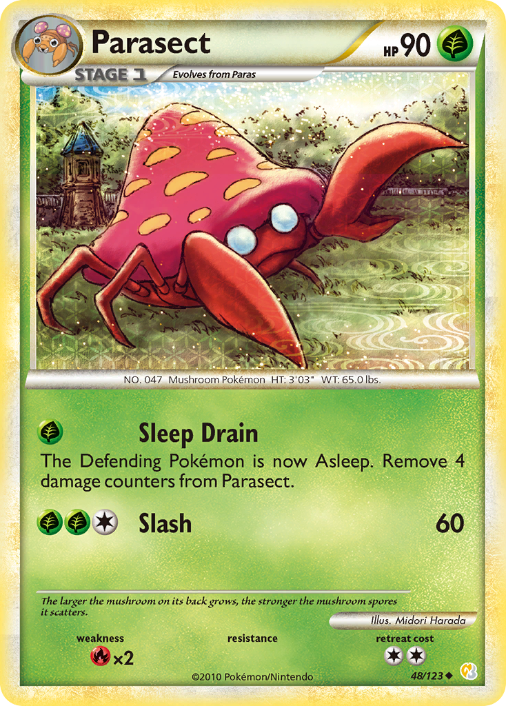 Parasect (48/123) [HeartGold & SoulSilver: Base Set] | Exor Games Truro