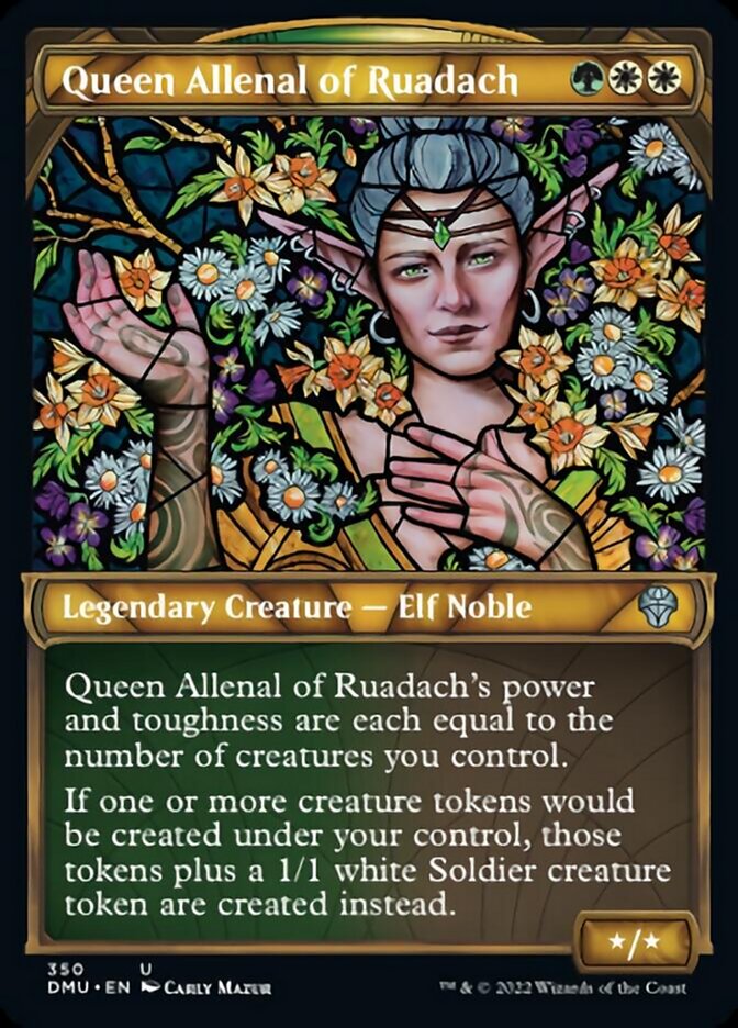 Queen Allenal of Ruadach (Showcase Textured) [Dominaria United] | Exor Games Truro