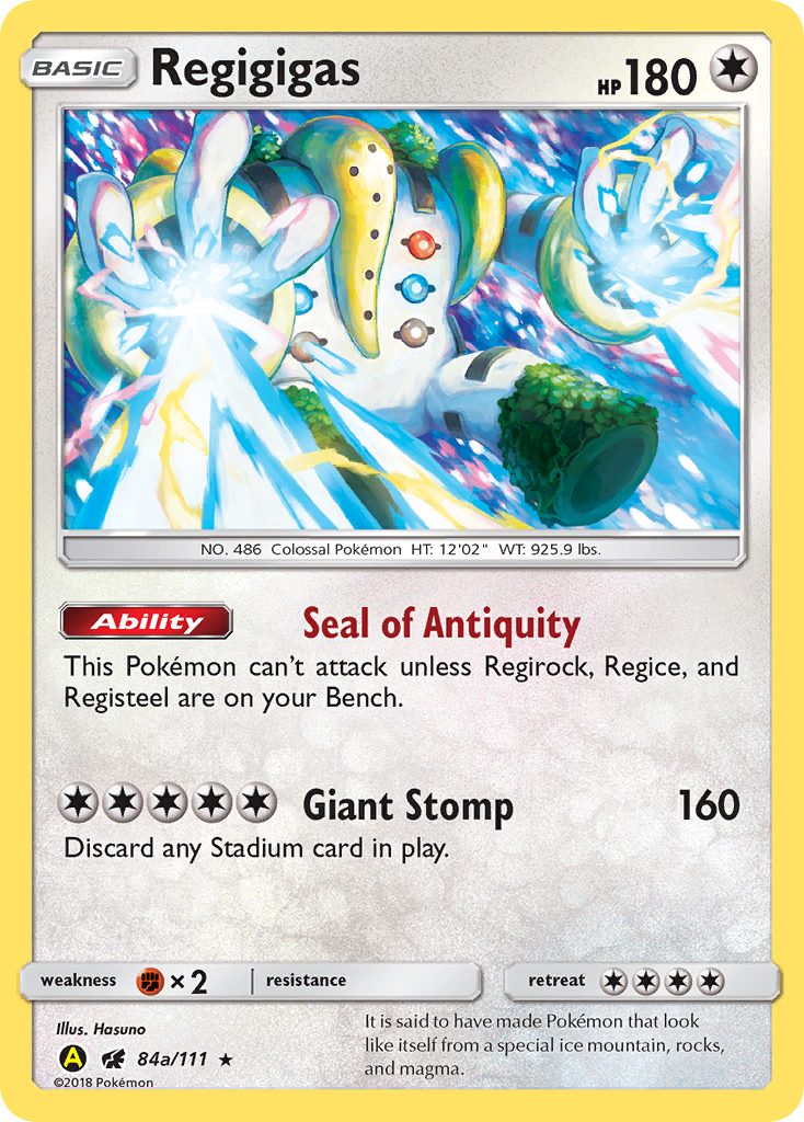 Regigigas (84a/111) (Alternate Art Promo) [Sun & Moon: Crimson Invasion] | Exor Games Truro