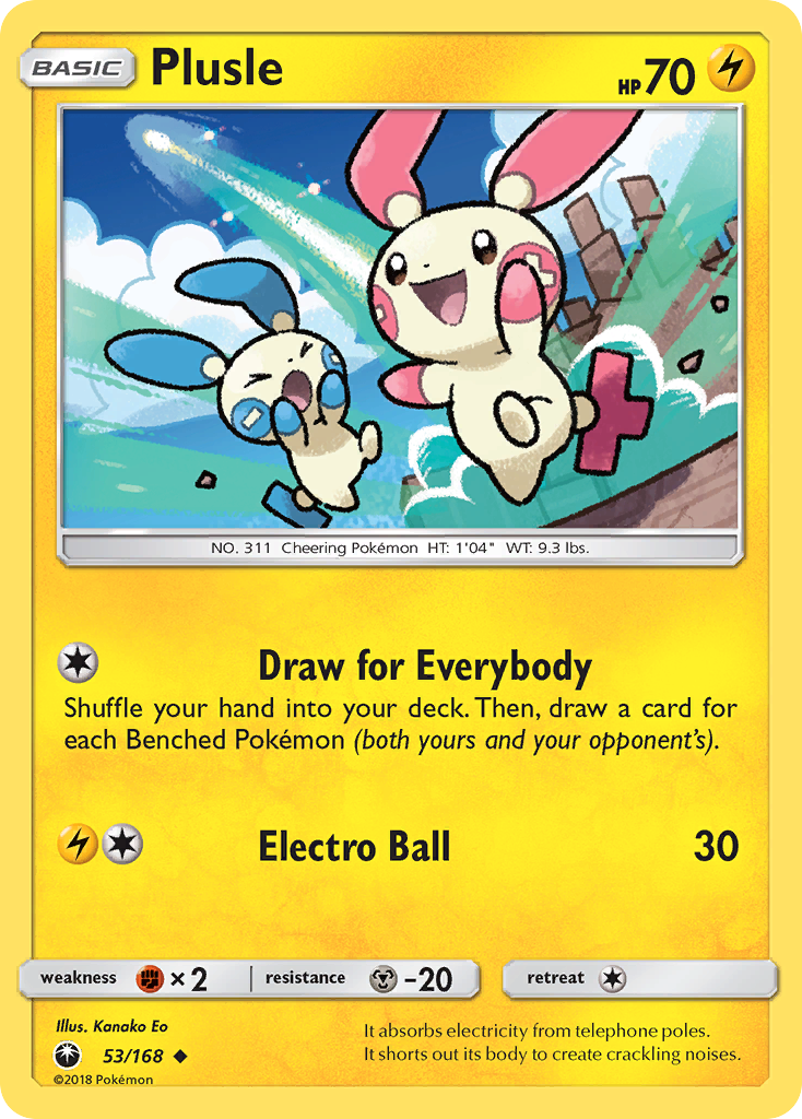 Plusle (53/168) [Sun & Moon: Celestial Storm] | Exor Games Truro