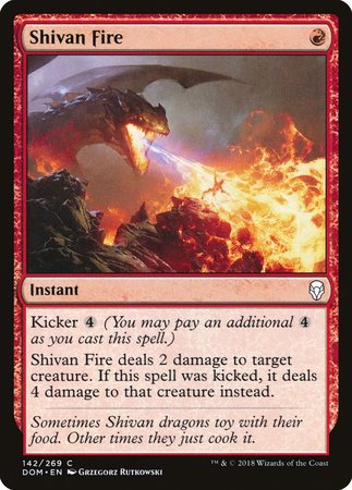 Shivan Fire [Dominaria] | Exor Games Truro