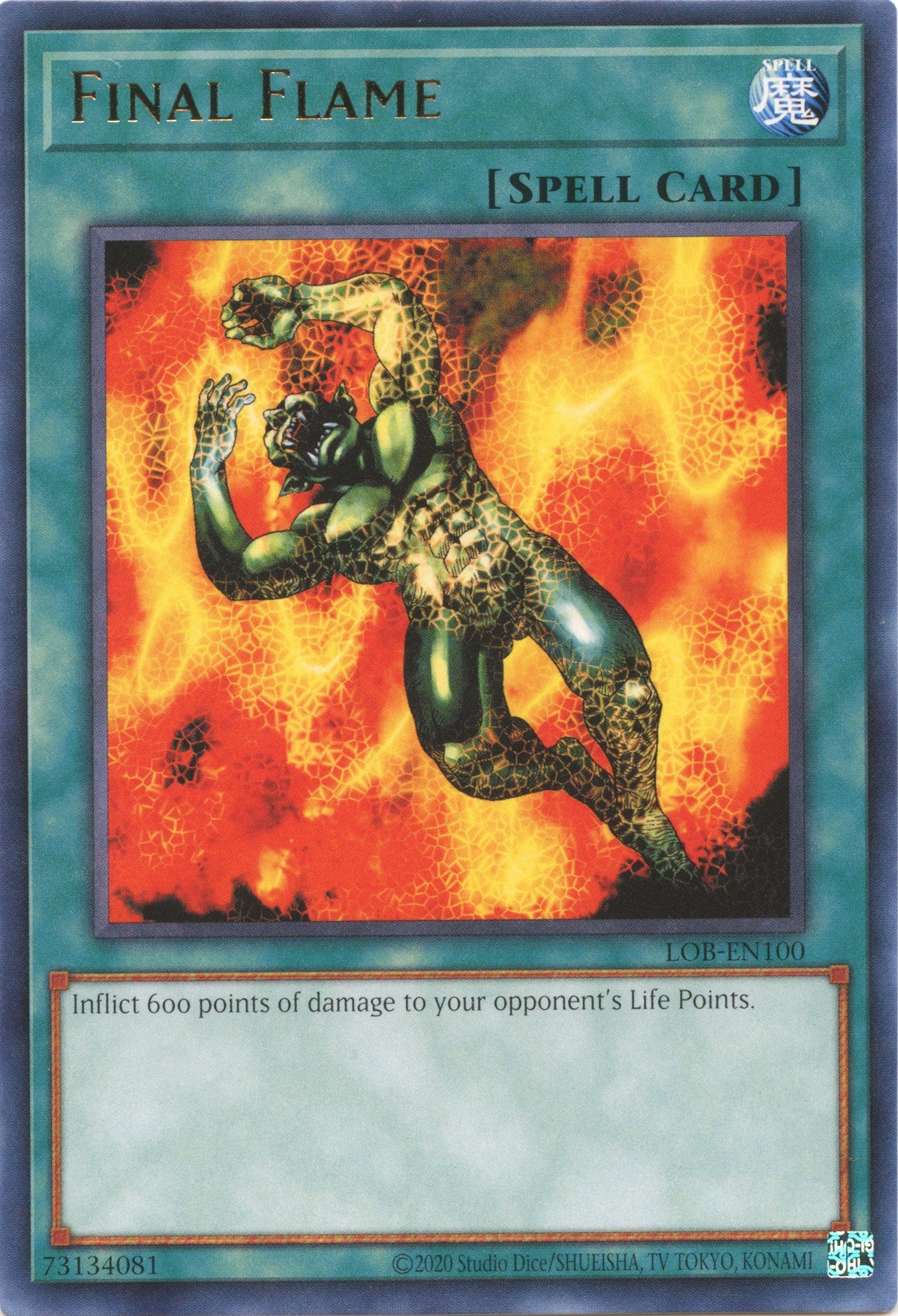 Final Flame (25th Anniversary) [LOB-EN100] Rare | Exor Games Truro