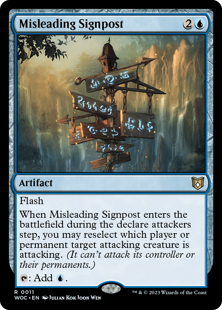 Misleading Signpost [Wilds of Eldraine Commander] | Exor Games Truro