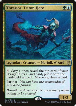 Thrasios, Triton Hero [Commander 2016] | Exor Games Truro