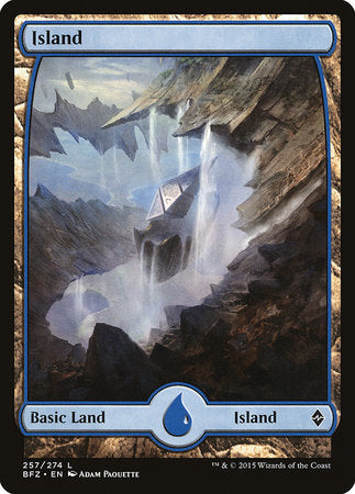 Island (257) - Full Art [Battle for Zendikar] | Exor Games Truro