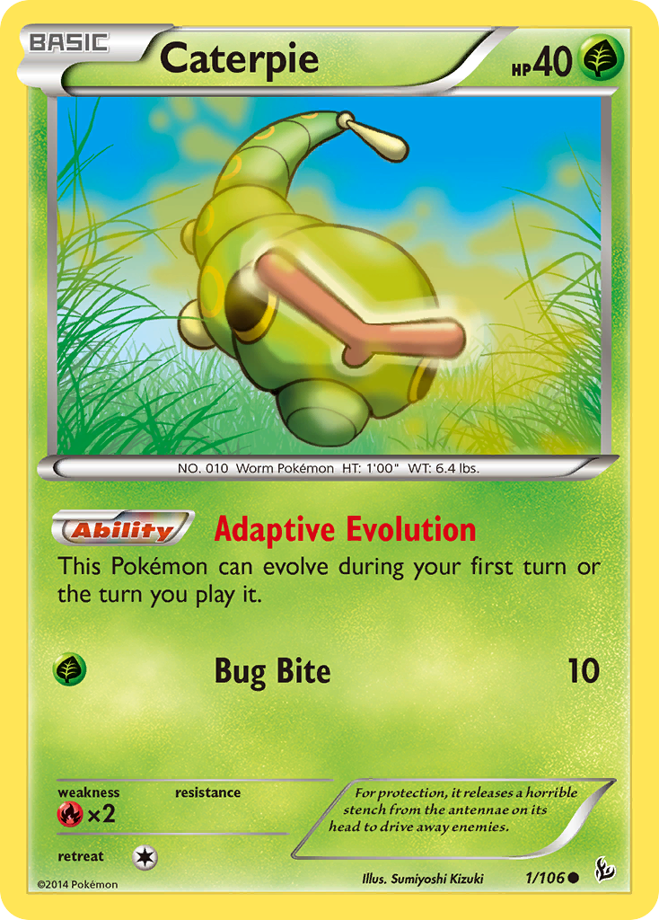 Caterpie (1/106) [XY: Flashfire] | Exor Games Truro