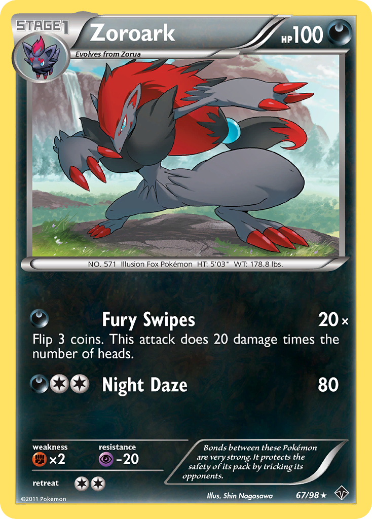 Zoroark (67/98) [Black & White: Emerging Powers] | Exor Games Truro