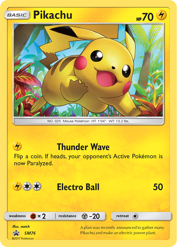 Pikachu (SM76) [Sun & Moon: Black Star Promos] | Exor Games Truro