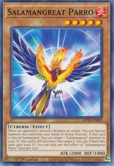 Salamangreat Parro [MP20-EN003] Common | Exor Games Truro