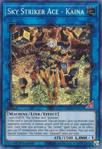 Sky Striker Ace - Kaina [MP20-EN023] Prismatic Secret Rare | Exor Games Truro