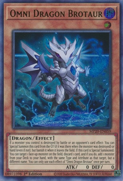 Omni Dragon Brotaur [MP20-EN059] Ultra Rare | Exor Games Truro