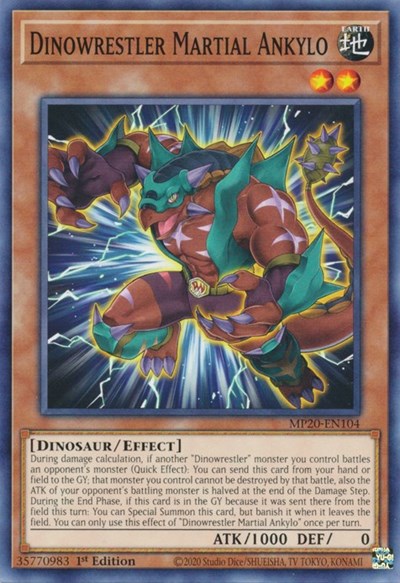 Dinowrestler Martial Ankylo [MP20-EN104] Common | Exor Games Truro