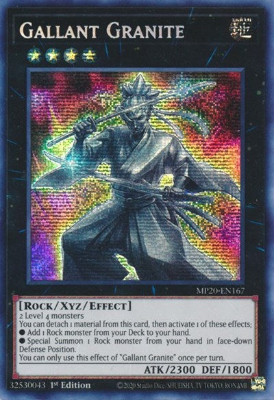 Gallant Granite [MP20-EN167] Prismatic Secret Rare | Exor Games Truro